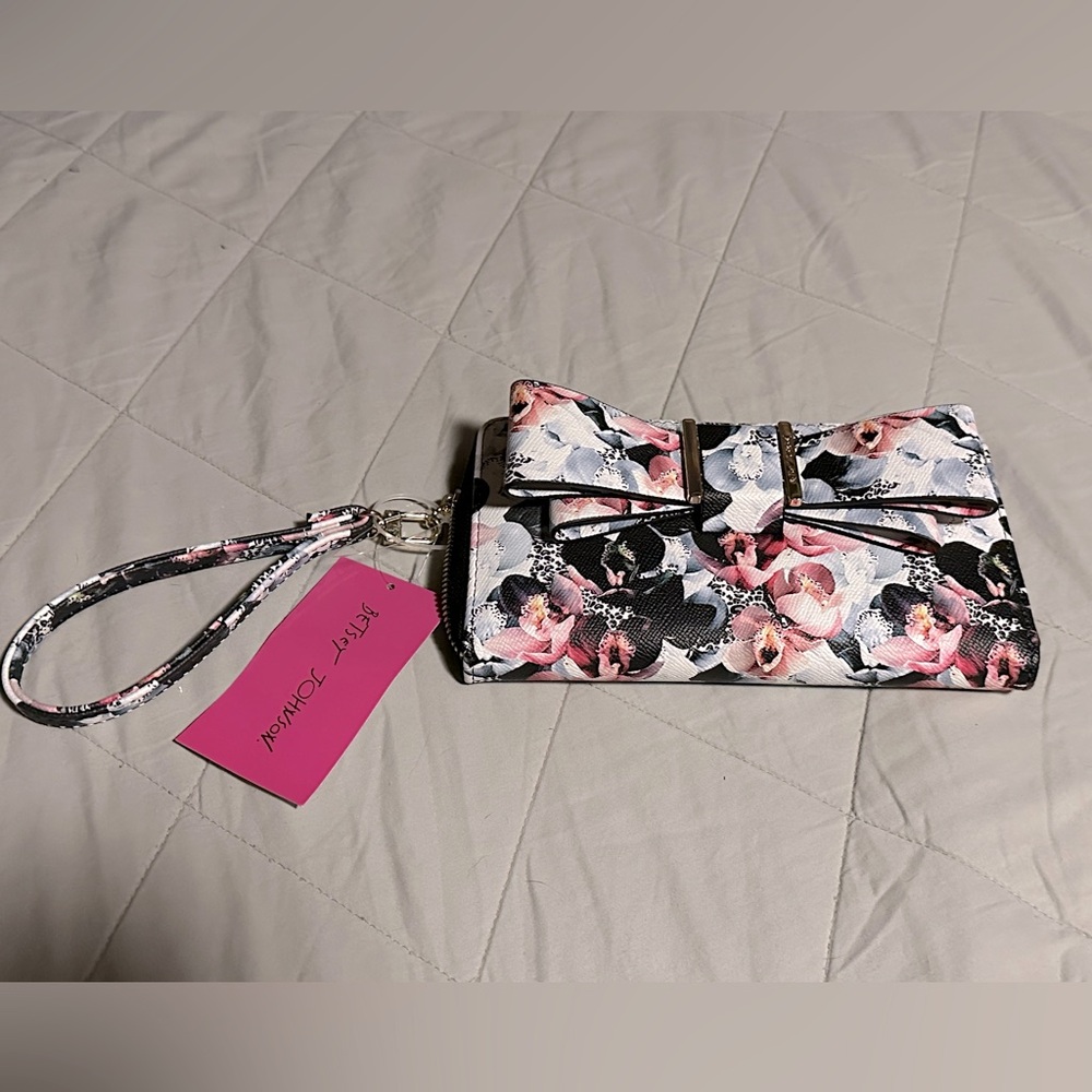 Betsey Johnson Large Bow Wristlet